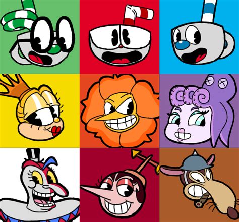 cuphead charaktere.